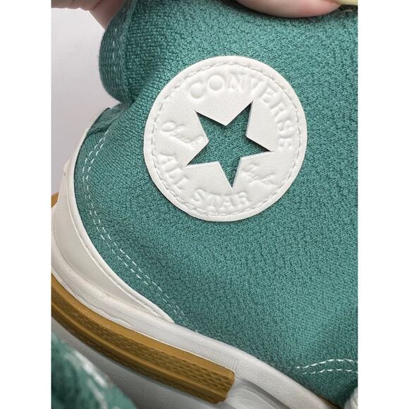 Converse All Star Run Star Legacy CX HI Mens 9.5 Womens 11 Teal/gold/tan - Picture 3 of 5